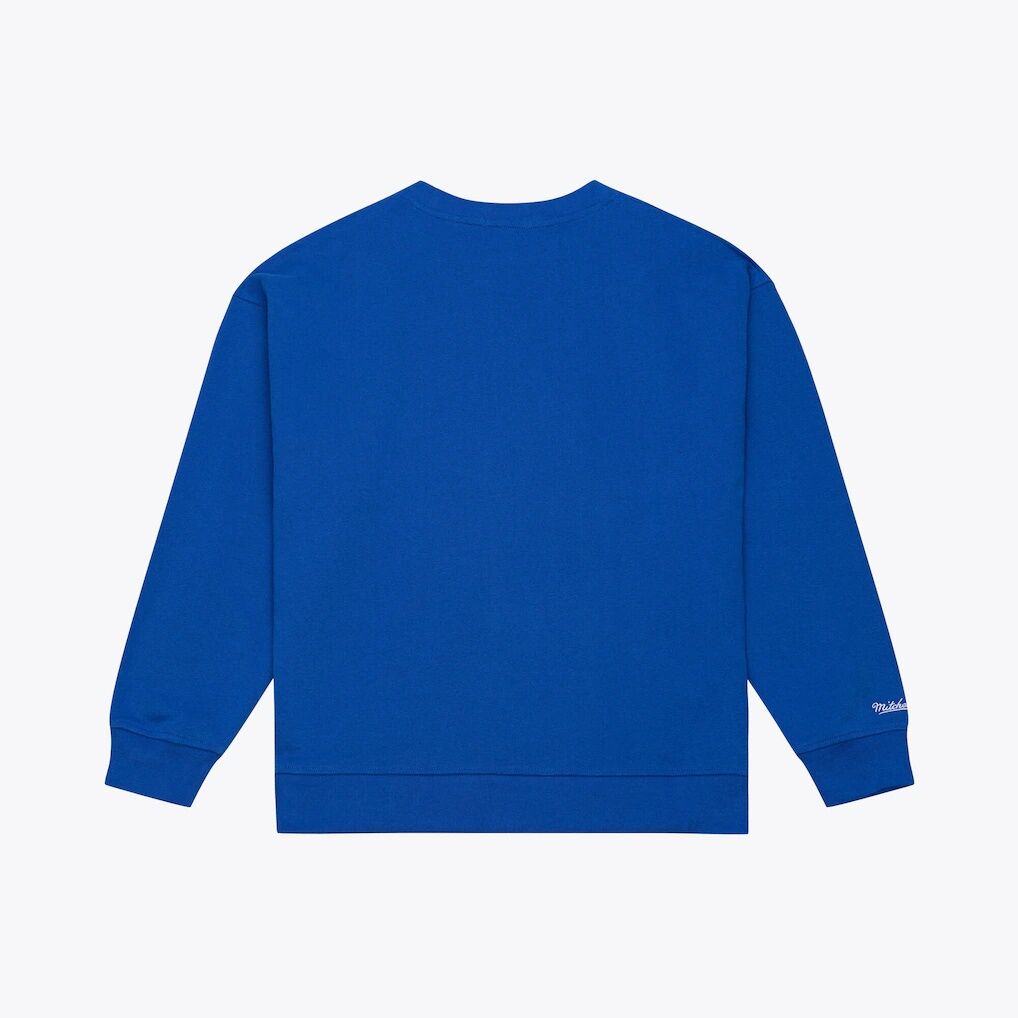 Golden State Warriors Mitchell & Ness Women’s Hardwood Classics Script Lightweight Sweatshirt – Royal