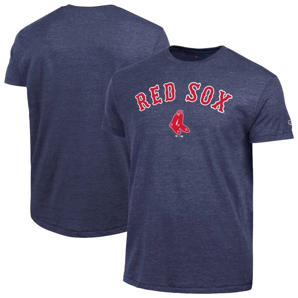 Boston Red Sox Champion Cooperstown Wordmark Lockup Tri-Blend T-Shirt