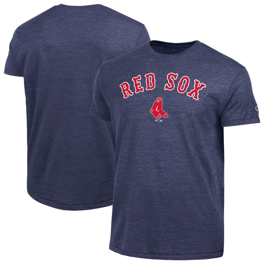 Boston Red Sox Champion Cooperstown Wordmark Lockup Tri-Blend T-Shirt
