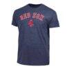 Boston Red Sox Champion Cooperstown Wordmark Lockup Tri-Blend T-Shirt - Navy - Side View