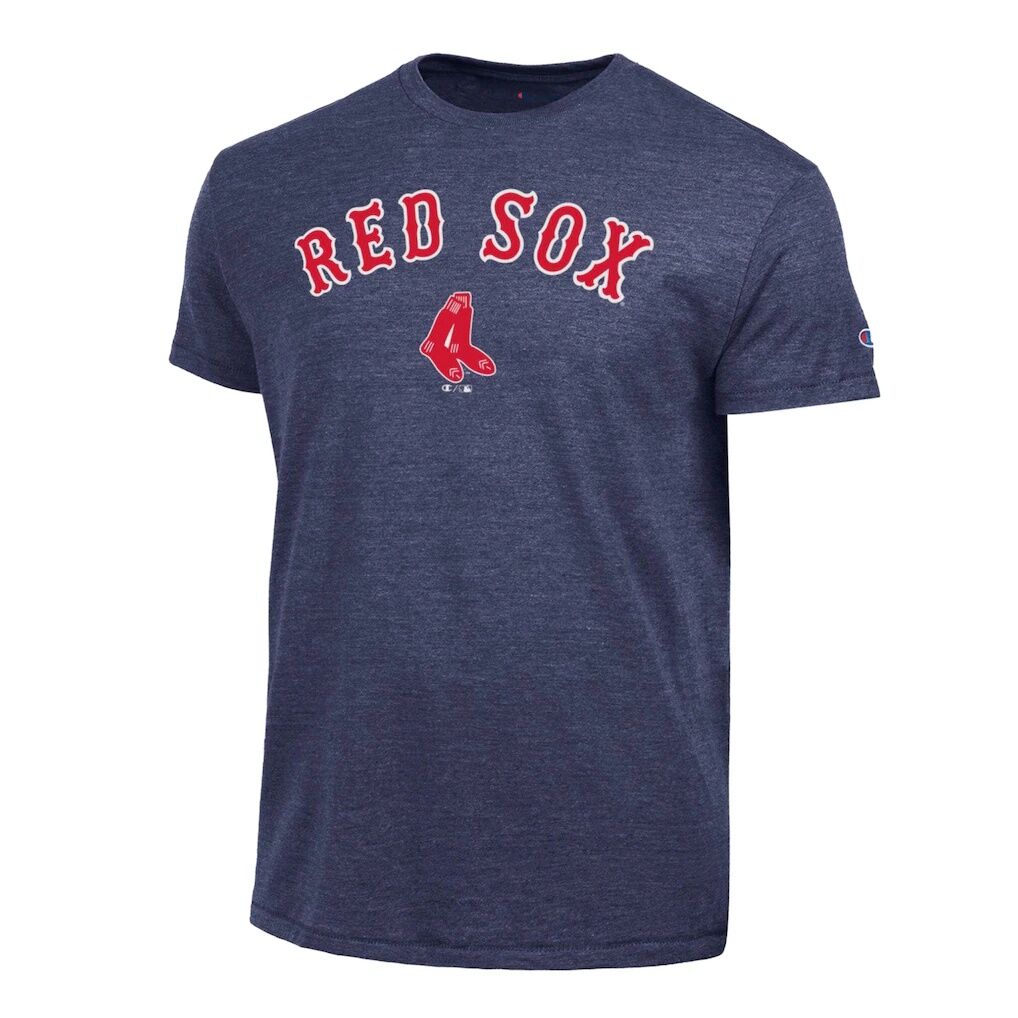 Boston Red Sox Champion Cooperstown Wordmark Lockup Tri-Blend T-Shirt