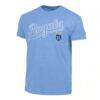 Kansas City Royals Champion Cooperstown Wordmark Lockup Tri-Blend T-Shirt - - Side View