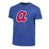 Atlanta Braves Champion Cooperstown Logo Tri-Blend T-Shirt - - Back View