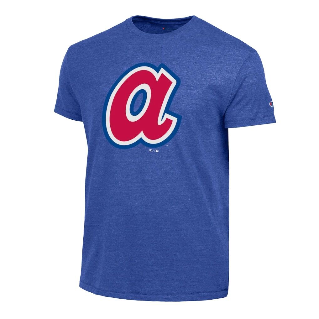 Atlanta Braves Champion Cooperstown Logo Tri-Blend T-Shirt – Royal