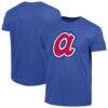 Atlanta Braves Champion Cooperstown Logo Tri-Blend T-Shirt - - Front View