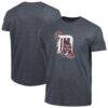 Detroit Tigers Champion Cooperstown Logo Tri-Blend T-Shirt - Navy - Front View
