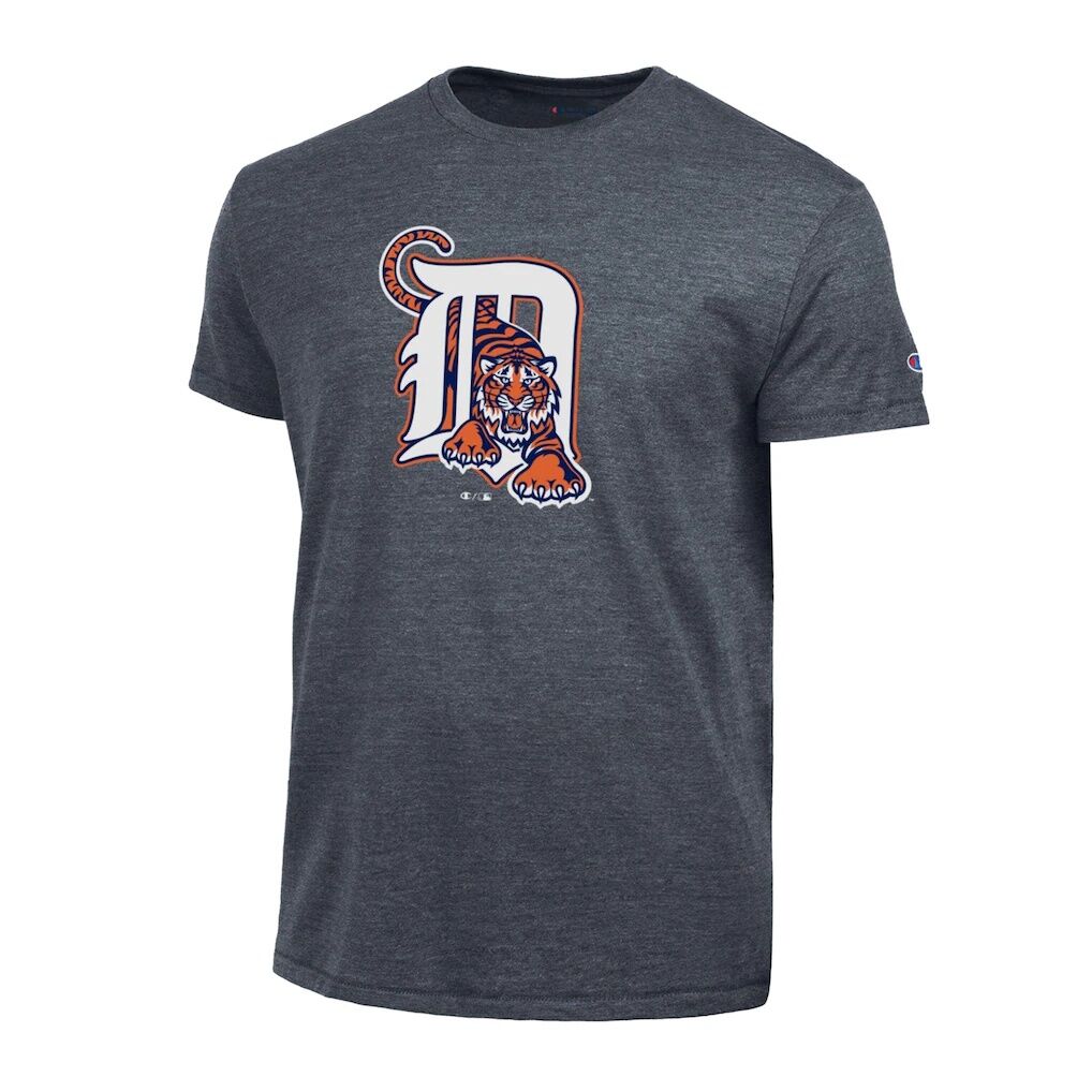 Detroit Tigers Champion Cooperstown Logo Tri-Blend T-Shirt
