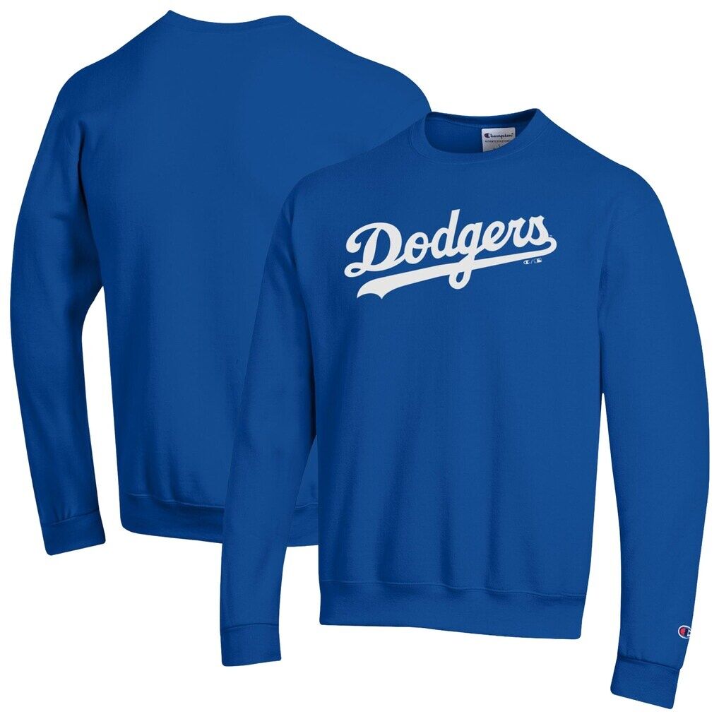 Los Angeles Dodgers Champion Powerblend Wordmark Sweatshirt – Royal