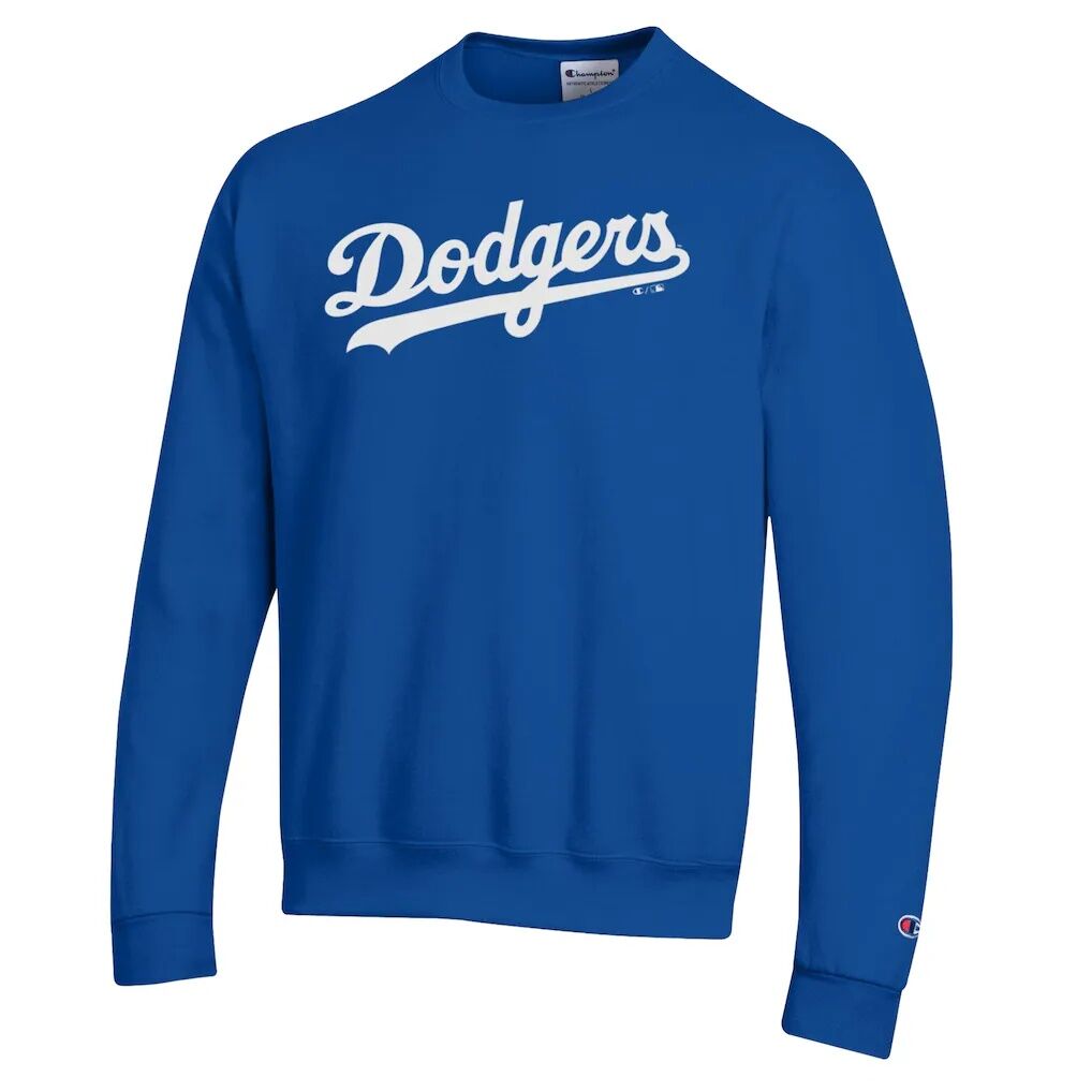 Los Angeles Dodgers Champion Powerblend Wordmark Sweatshirt – Royal