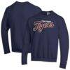 Detroit Tigers Champion Powerblend Wordmark Sweatshirt - Navy - Front View