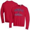 Los Angeles Angels Champion Heart & Soul Powerblend Sweatshirt - Red - Front View