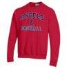 Los Angeles Angels Champion Heart & Soul Powerblend Sweatshirt - Red - Side View