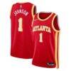 Jalen Johnson Atlanta Hawks Nike Unisex Swingman Jersey - Red - Front View