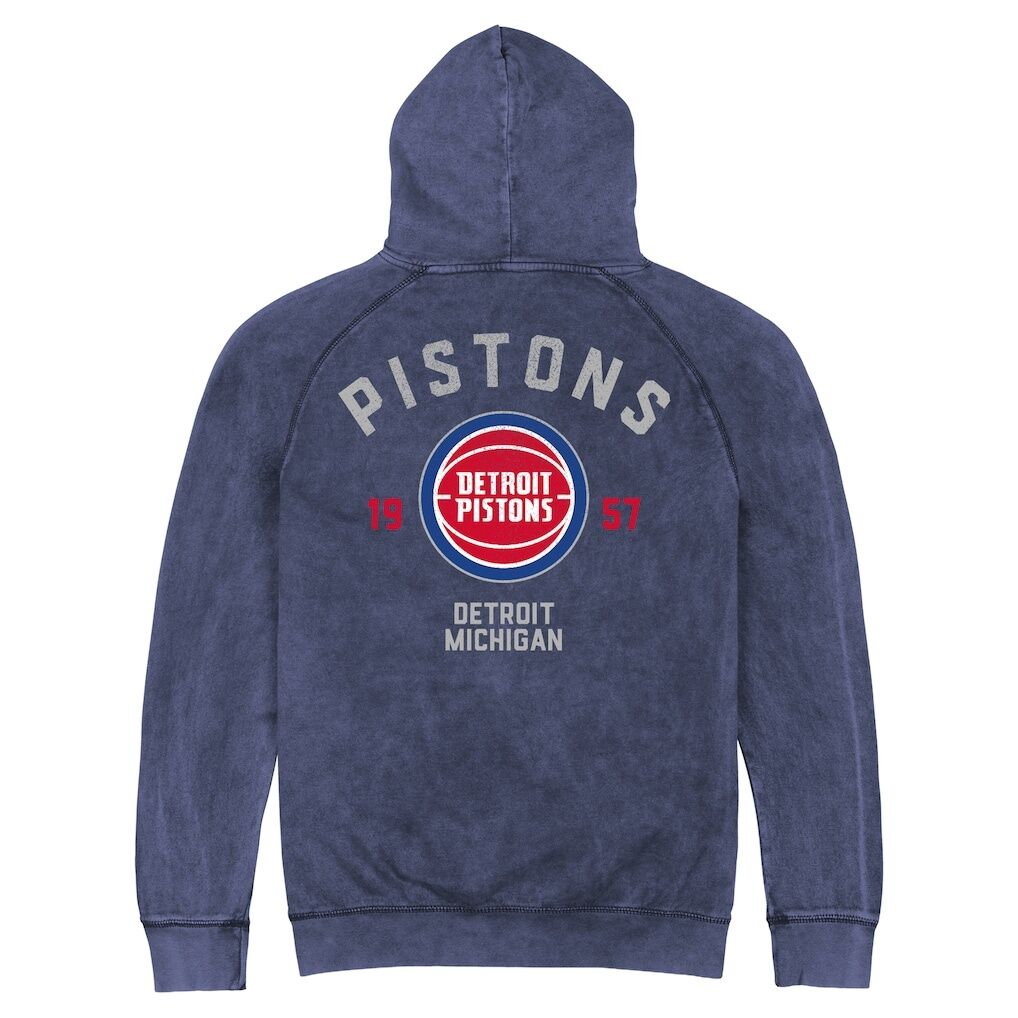 Detroit Pistons Stadium Essentials Unisex Get Back Vintage Raglan Hoodie
