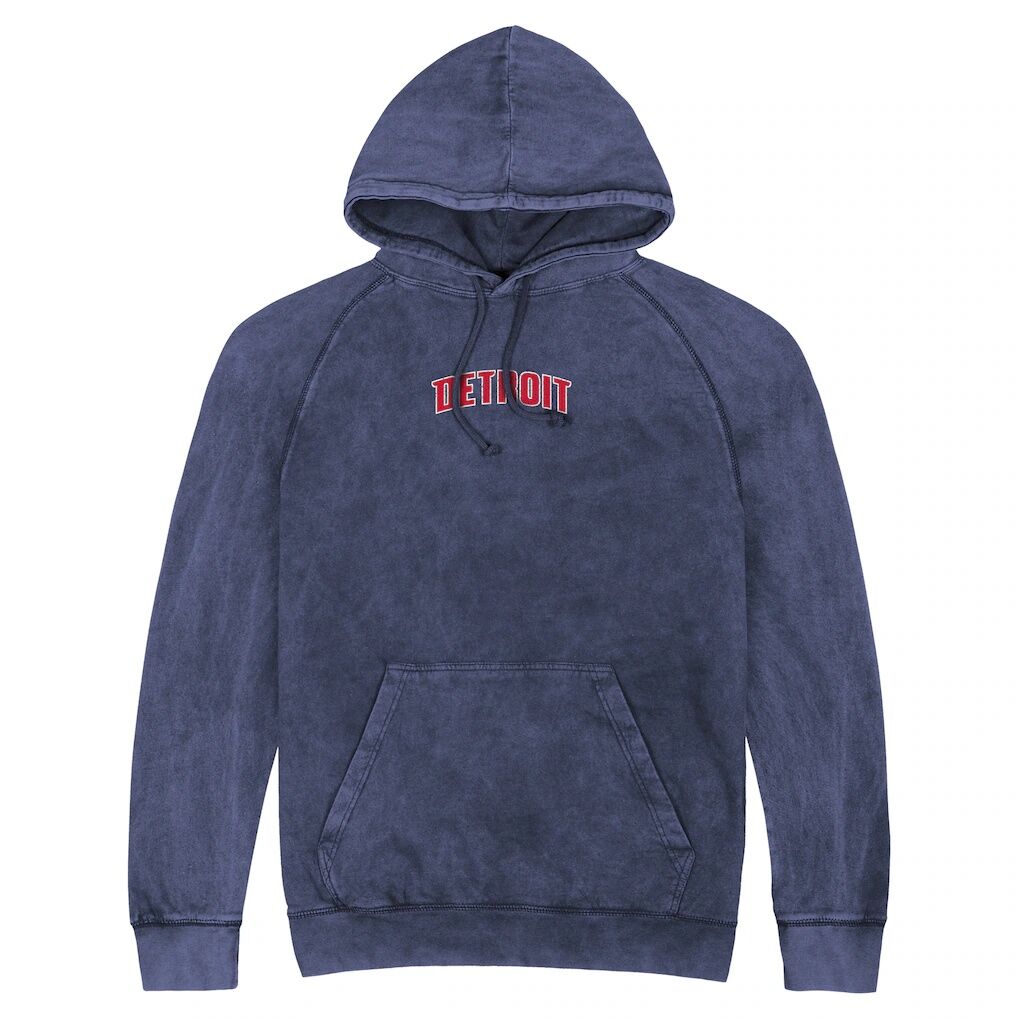 Detroit Pistons Stadium Essentials Unisex Get Back Vintage Raglan Hoodie