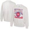 Detroit Pistons Stadium Essentials Unisex Sky High Fleece Sweatshirt - - Front View