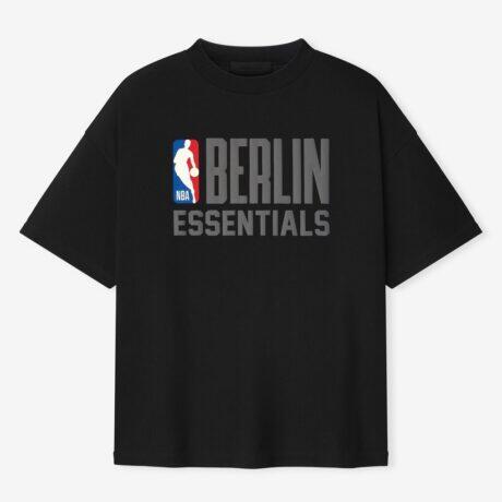 Fear of God x NBA Unisex Berlin Game 90s Fit T-Shirt - Black - Front View