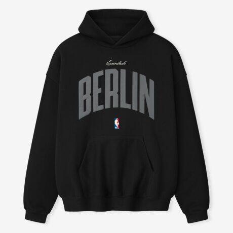 Fear of God x NBA Unisex Berlin Game 90s Hoodie - Black - Front View