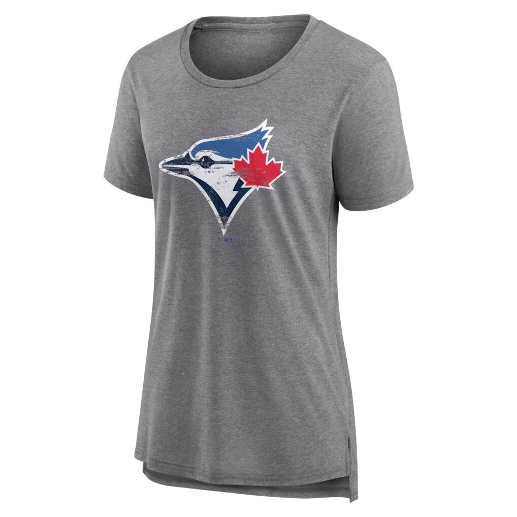 Toronto Blue Jays Women’s Heritage Personalized Any Name & Number Tri-Blend T-Shirt