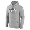 Nashville Predators Big & Tall Personalized Name & Number Monochrome Pullover Hoodie - Gray - Side View