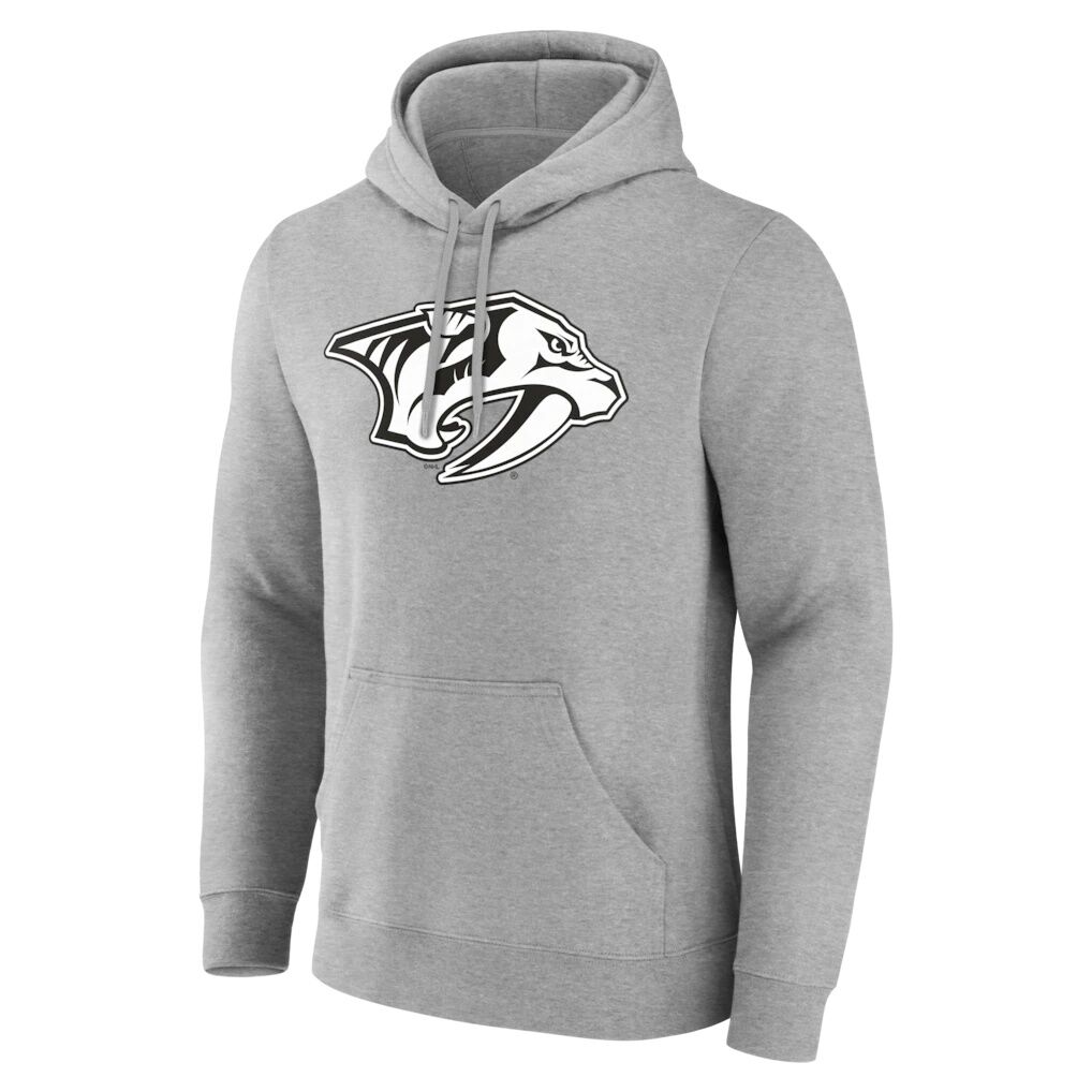 Nashville Predators Big & Tall Personalized Name & Number Monochrome Pullover Hoodie
