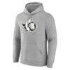 Ottawa Senators Big & Tall Personalized Name & Number Monochrome Pullover Hoodie - Gray - Side View