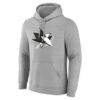 San Jose Sharks Big & Tall Personalized Name & Number Monochrome Pullover Hoodie - Gray - Side View