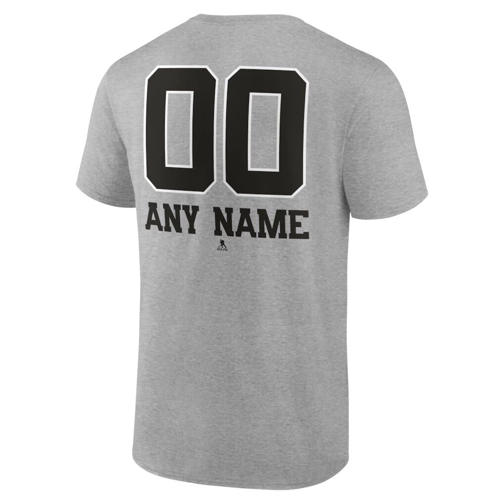 Vancouver Canucks Big & Tall Personalized Name & Number Monochrome T-Shirt