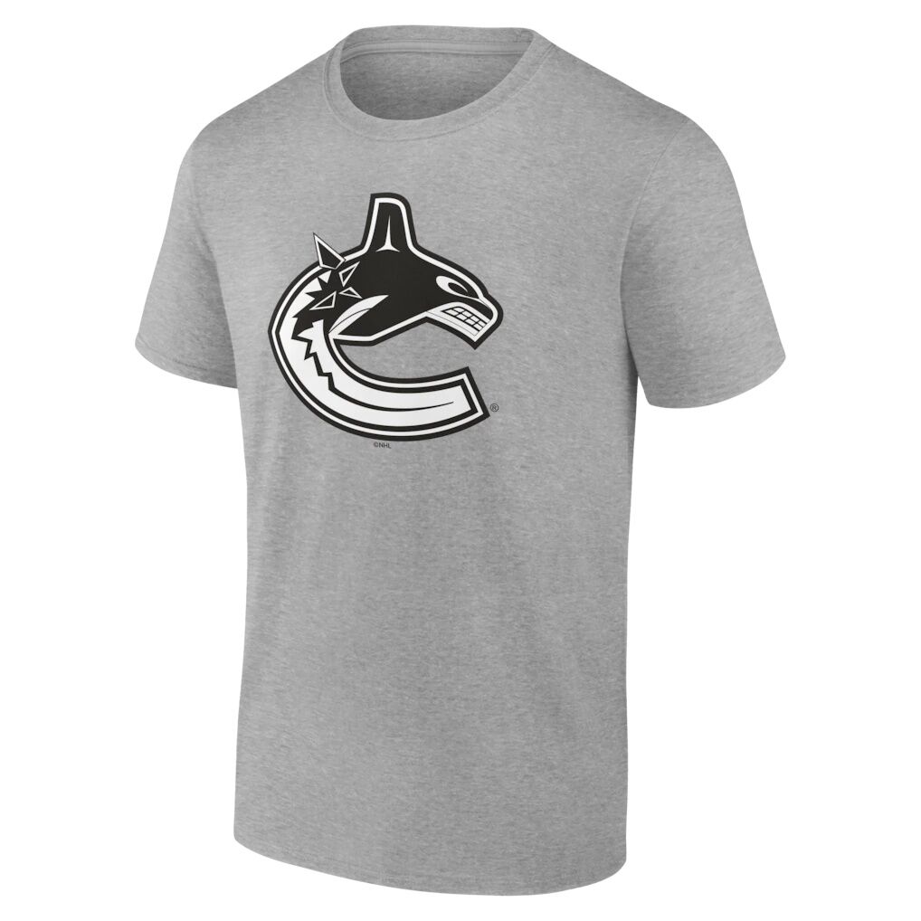 Vancouver Canucks Big & Tall Personalized Name & Number Monochrome T-Shirt