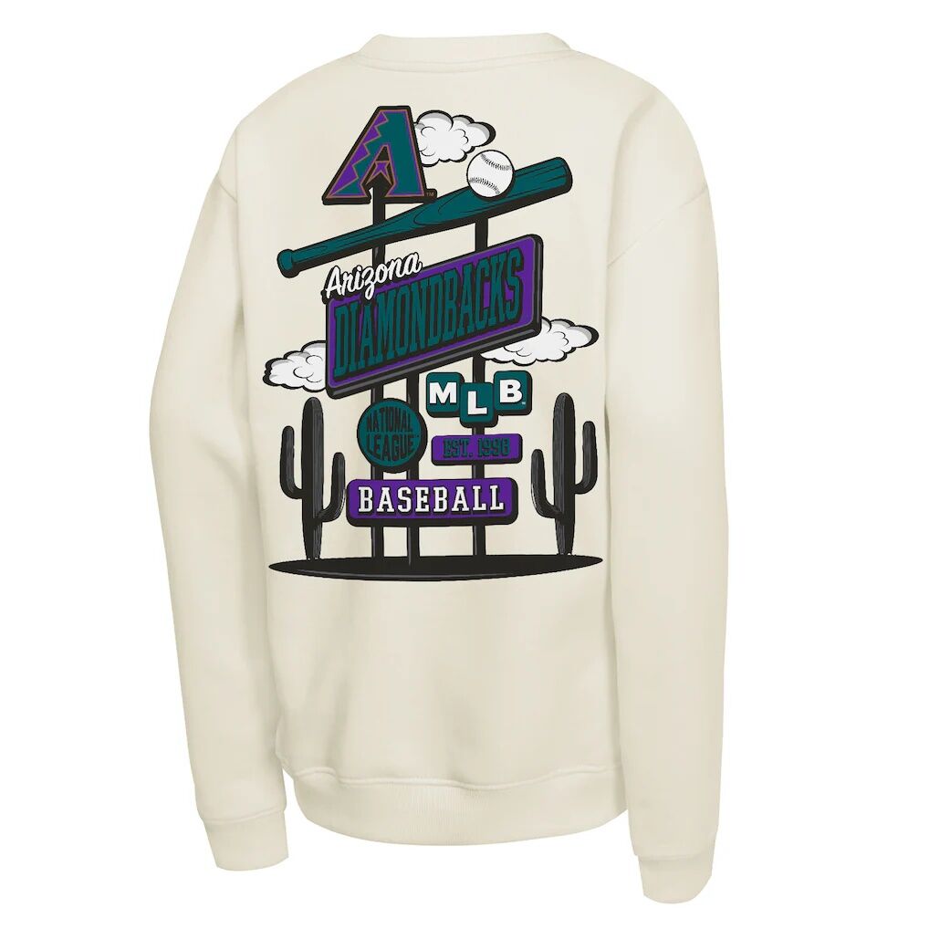 Arizona Diamondbacks Mitchell & Ness Youth Retro Billboard Sweatshirt - Natural