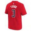Trae Young Washington Wizards Nike Youth 2026 Name & Number T-Shirt - Red - Detail View