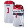 Trae Young Washington Wizards Nike Unisex Swingman Jersey - White - Front View