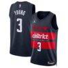 Trae Young Washington Wizards Jordan Brand Unisex Swingman Jersey - Navy - Front View