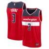 Trae Young Washington Wizards Fashion7 Fast Break Jersey - Red - Front View