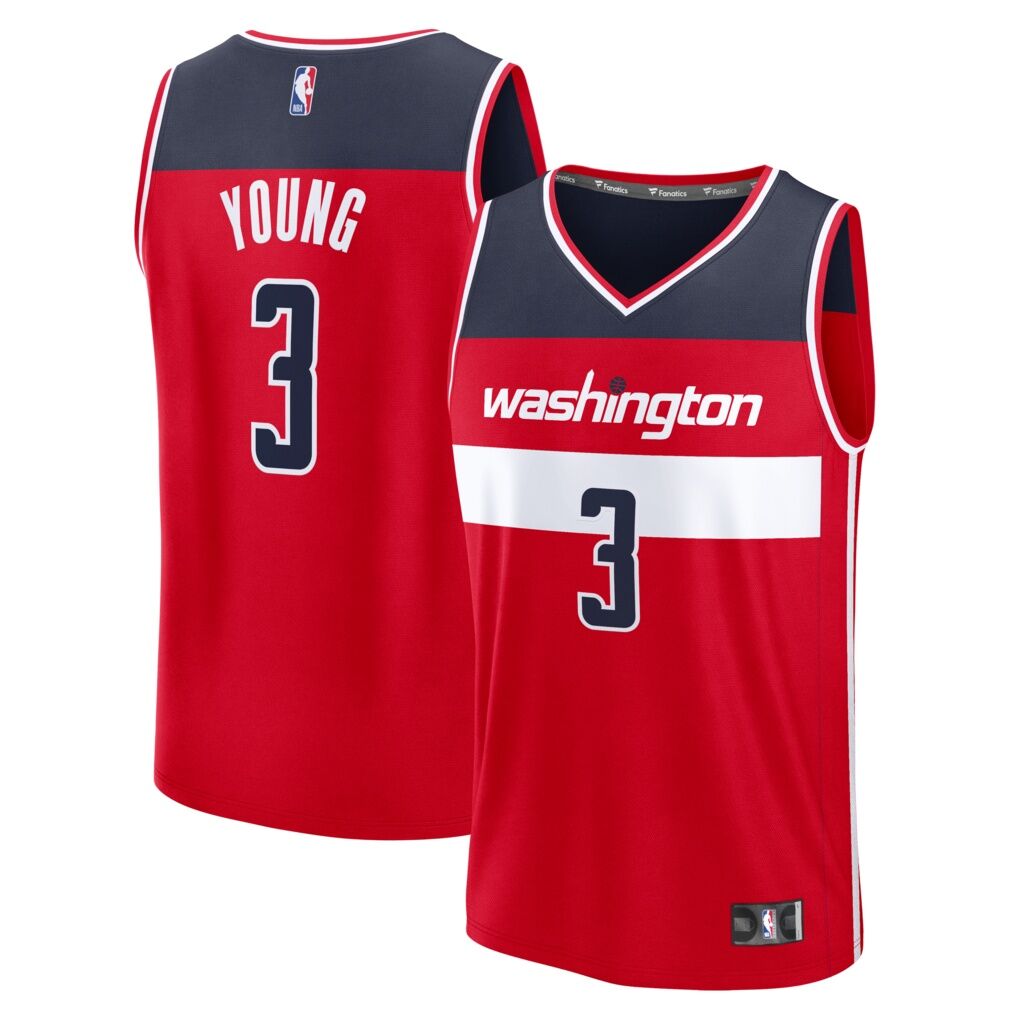 Trae Young Washington Wizards Fashion7 Fast Break Jersey - Icon Edition
