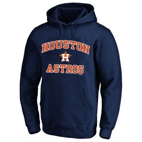 Houston Astros Fashion7 Big & Tall Heart & Soul Hoodie - Navy - Front View