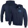 Toronto Blue Jays Champion Eco Powerblend Full-Zip Hoodie - Navy - Front View