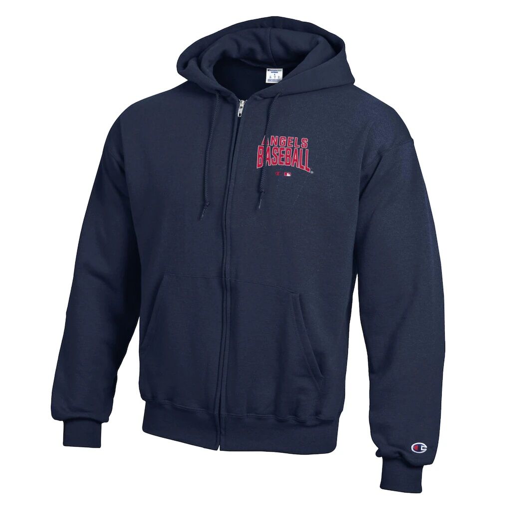 Los Angeles Angels Champion Eco Powerblend Full-Zip Hoodie