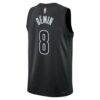 Egor Dëmin Brooklyn Nets Jordan Brand Unisex Swingman Jersey - Black - Detail View
