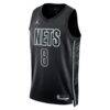 Egor Dëmin Brooklyn Nets Jordan Brand Unisex Swingman Jersey - Black - Side View