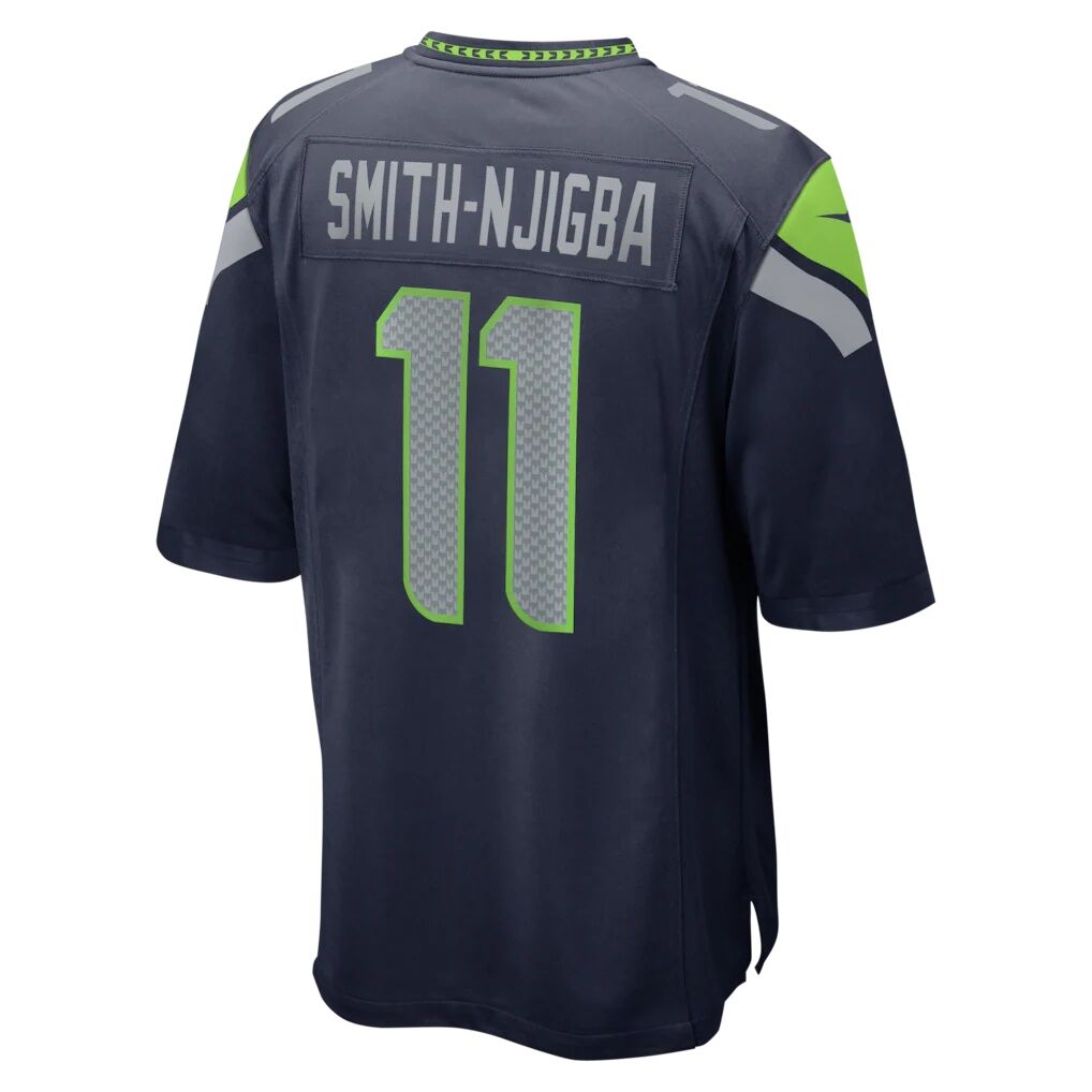 Jaxon Smith-Njigba Seattle Seahawks Nike Super Bowl LX Patch Game Jersey - College Navy
