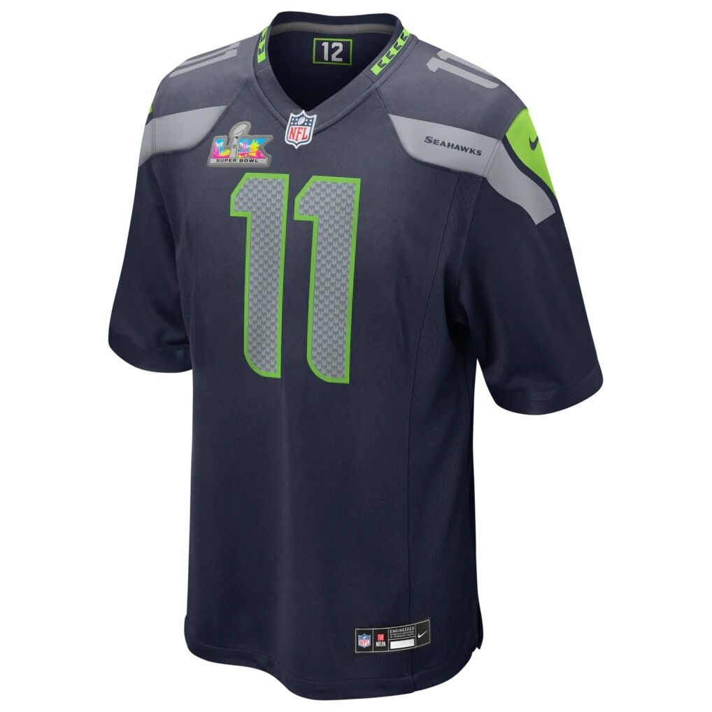 Jaxon Smith-Njigba Seattle Seahawks Nike Super Bowl LX Patch Game Jersey - College Navy