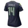 Sam Darnold Seattle Seahawks Nike Women's Super Bowl LX Patch Game Jersey - - Detail View