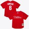 Ryan Howard Philadelphia Phillies Mitchell & Ness Big & Tall Cooperstown Mesh Batting Practice Jersey - Red - Front View