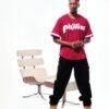 John Kruk Philadelphia Phillies Mitchell & Ness Big & Tall Cooperstown Collection Mesh Batting Practice Jersey - - Alt1