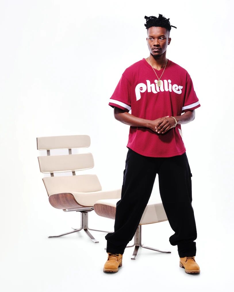 John Kruk Philadelphia Phillies Mitchell & Ness Big & Tall Cooperstown Collection Mesh Batting Practice Jersey - Burgundy
