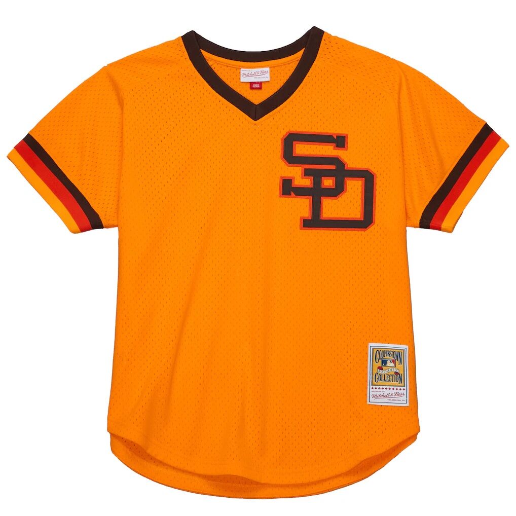 Tony Gwynn San Diego Padres Mitchell & Ness Big & Tall Cooperstown Mesh Batting Practice Jersey