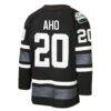 Sebastian Aho Carolina Hurricanes Mitchell & Ness Youth 2019 All-Star Game Power Play Jersey - Black - Detail View