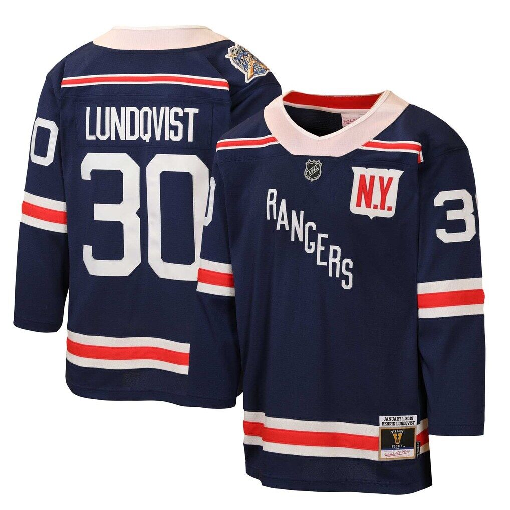 Henrik Lundqvist New York Rangers Mitchell & Ness Youth 2018 Winter Classic Power Play Jersey