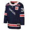 Henrik Lundqvist New York Rangers Mitchell & Ness Youth 2018 Winter Classic Power Play Jersey - Navy - Side View
